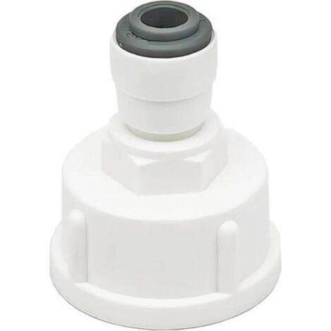 Qrity 1 Pièces Raccord Tuyau Eau Frigo, Connecteur Rapide 1/4" Converti en Femelle 3/4”, Double Joint, Connecteurs Rapides de Filtre à Eau (1/5)