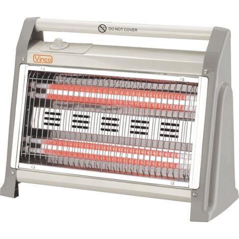 Stufa elettrica 2 elementi quarzo 1200W Vinco - 70157