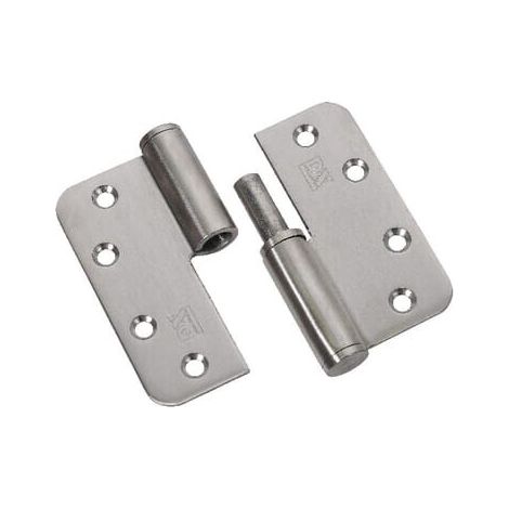 Bisagra redonda RVS 89x89 L'acero inox. UNIVERSAL HS6930133L