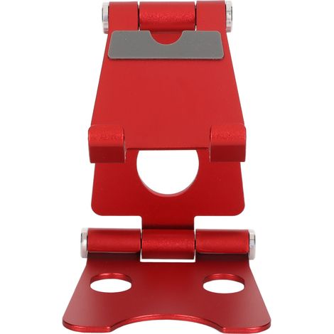 Support de téléphone multi-angles, multi-positions, base stable, couleur résistante, support de bureau pour PC/ordinateur portable (rouge)