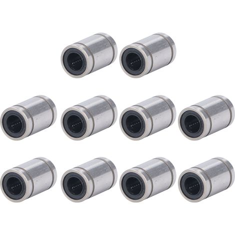 Lot de 10 Roulements Linéaires LM8UU Cylindre Axe Optique Glissière Pièce Détachée Banc d'Essai Alésage 8mm Diamètre Extérieur 15mm (1/5)