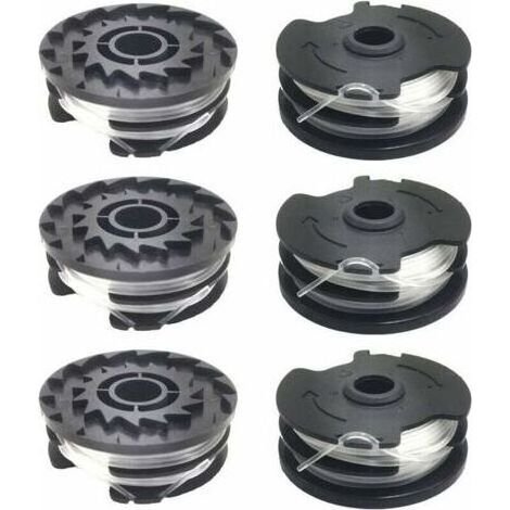 Confezione da 6 bobine di filo di ricambio trimmer LIDL Parkside PRTA 20-Li A1, B2, C3, PRT 550 A1, A3, PRT 300 A1 (1/5)