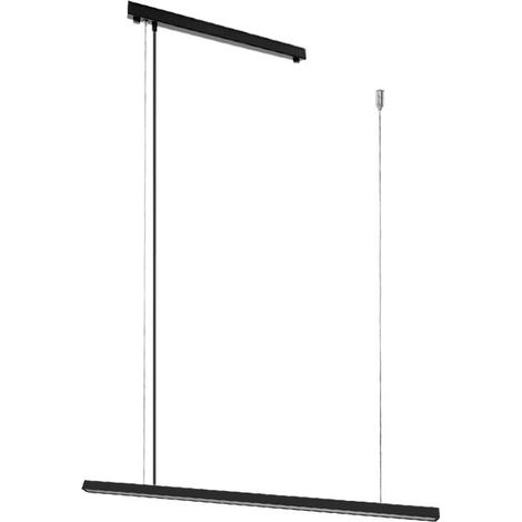 Suspension linéaire 90 noire LED 3000K Hanawa 9W Shilo (1/3)