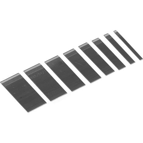 8 pièces Grattoirs en Acier avec Lames en Cuir de Différentes Tailles et Boîte de Rangement pour Découper Cuir, Plastique et Corde (1/5)