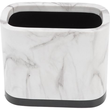 Porte-stylo à motif marbre, porte-pinceaux de maquillage minimaliste et tendance, pot de rangement pour fournitures de bureau (1/5)