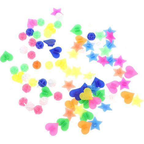 108 Perles Décoratives Design Clip Facile en Plastique Accessoires pour Décoration de Roues de Vélo Lot de 108 Pièces Couleur Aléatoire pour Rayons de Vélo (1/5)