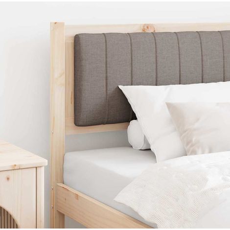 Gepolstertes Kopfteil Braun 100 cm Massives Kiefernholz