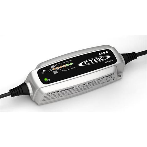 Chargeur de batterie moto 12V 0.8A – Chargeur intelligent pour batteries plomb – Fonction désulfatage – Norme IP65 – Ctek