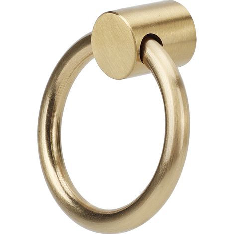 Lot de 2 poignées de porte vintage en laiton pour boîte à bijoux, meuble de cuisine, armoire ou penderie.