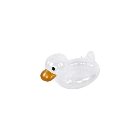 Bouée siège flottant transparent en forme de canard pour bébé 0-4 ans, aide à la natation – (1/4)