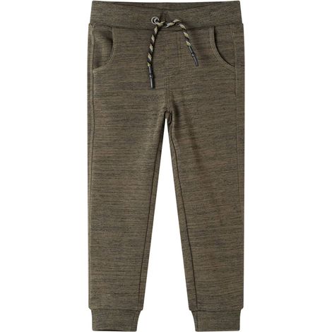 Pantalon de survêtement pour enfants mélange kaki 92 (1/5)