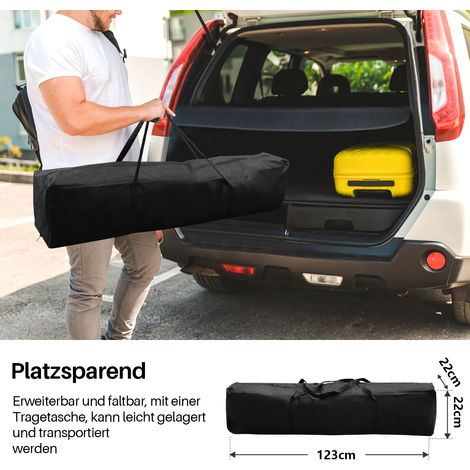 Wolketon Faltpavillon 3x3 m wasserdicht – Pavillon faltbar mit UV-Schutz 50+, Gartenzelt & Partyzelt, ideal für Garten, Camping, Hochzeit & Strand Grau