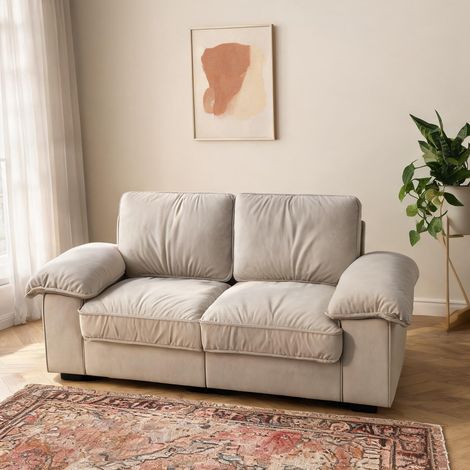 Canapé fixe avec rangement sous assise et accoudoirs larges (1/5)