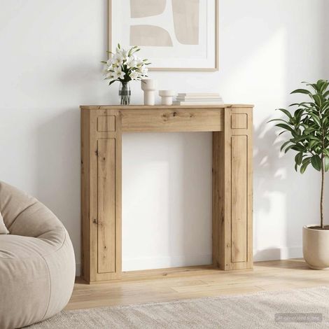Teenpull – Kaminumrandung Artisan-Eiche 100 x 20 x 100 cm Holzwerkstoff