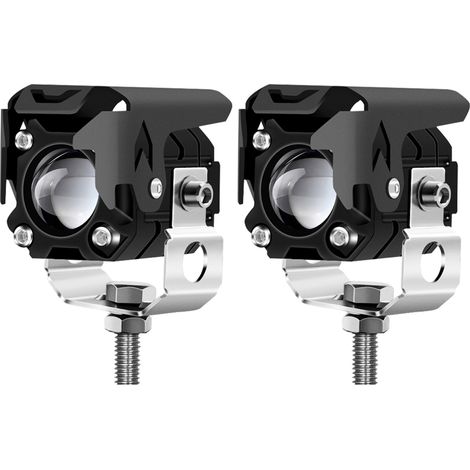 Feux antibrouillard LED pour moto 60 W, projecteur de remplacement pour Jeep tracteur camion ATV UTV SUV bateau (lot de 2) (1/5)