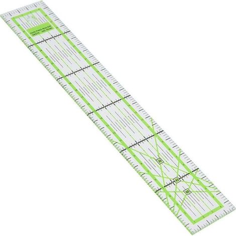 Règle de couture avec outil de couture en acrylique haute transparence pour le quilting personnalisé (30 cm) (1/3)