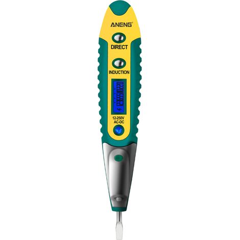 ANENG VD700 Probador de voltaje digital AC/DC 12-250V con pantalla LCD y luz LED (Negro) (1/5)