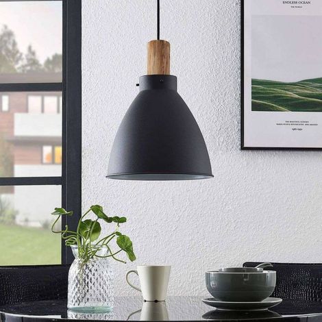 Lindby Lámpara colgante 'Trebale' en Negro de Metal