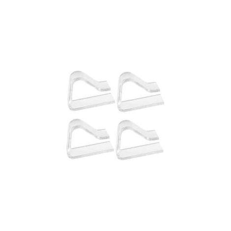 Pinces à Nappe en Plastique, 4 Pièces Pinces à Nappe Antidérapantes, Clips Transparents pour Fixer Les Nappes, Attaches de Nappe de Fête de Mariage de Pique-Nique de Restaurant de Jardin (1/4)