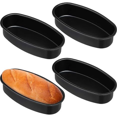 Moule à cheesecake ovale 23 x 11,5 x 5 cm, antiadhésif, pour la cuisson de la viande et autres préparations. Grand moule à gâteau. (1/4)