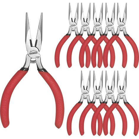 Mini Pince à Bec Long, 127 mm, Lot de 10 Paquets (1/5)