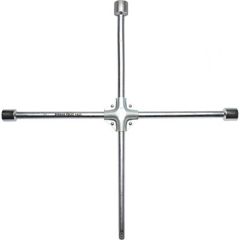 BGS Kreuzschlüssel verchromt 24x27x32x20 mm mit 70 cm Arm