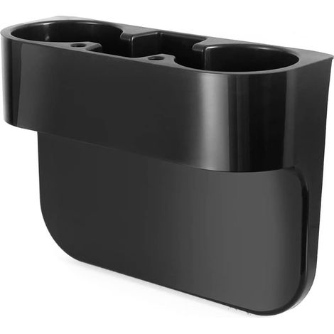Portabicchieri, supporto per seggiolino auto, organizer portatile multifunzione per seggiolino auto, portabevande, organizer per interni auto (nero)