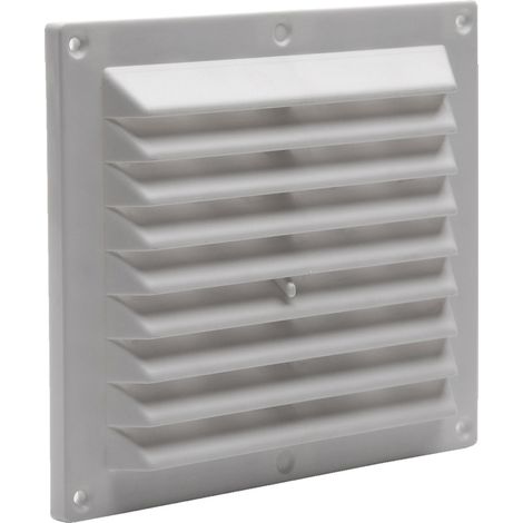 Rejilla atornillar con cierre 15x15 cm plastico blanco