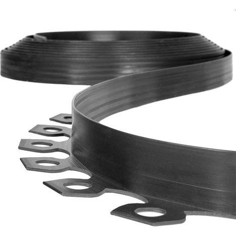 Flexible Rasenkante 4 cm x 10 m schwarz Plantina