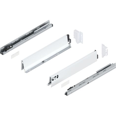 Blum Tandembox antaro M Schubladenschienen-Set 1 Paar, 30kg 450mm Vollauszug Blumotion, seidenweiß