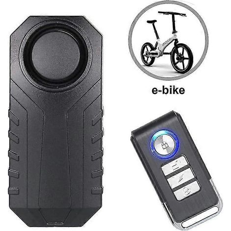 Alarma para motocicletas, dispositivo antirrobo para vehículos de motocicleta con control remoto, 113 dB súper potente (1 PA) (1/2)