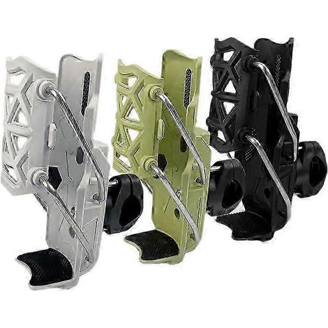 Porte-bidon adaptatif pour vélo. avec mécanisme de serrage automatique. compatible avec les guidons de moto et de vélo pivotants à 360°. (1/5)