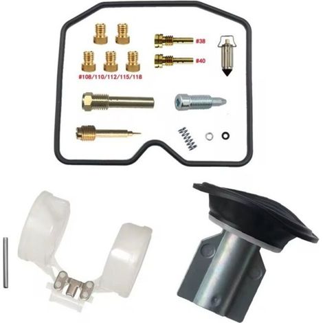 Kit de réparation pour carburateur compatible Kawasaki Bayou 400 / KLF400 (1993–1999), pièces de rechange haute précision pour moto tout-terrain-lsw