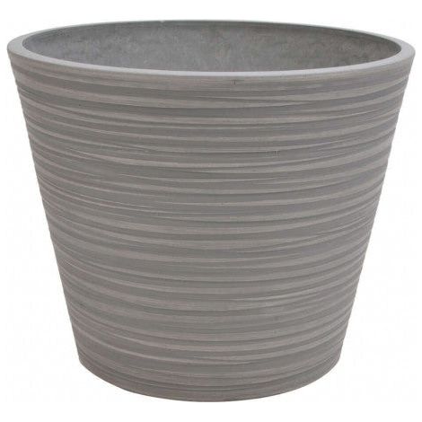 Vaso Piccolo Camelia Ø31x25,4 cm in Fibra sintetica Antracite (1/2)