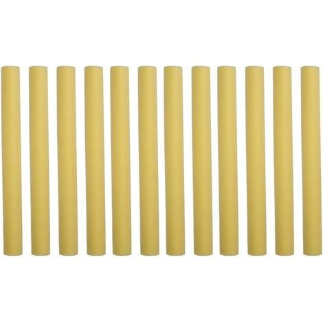Trampoline pole covers, foam sleeves for trampoline poles, yellow, 40 cm, pack of 12 - (1/5)