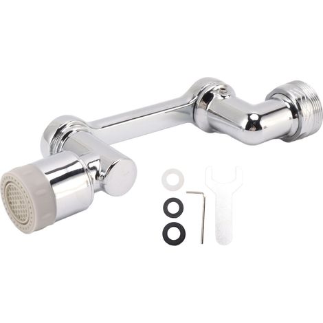 Rallonge de robinet pivotante bras robotique universel léger pour cuisine toilettes aérateur rotatif extensible (1/5)