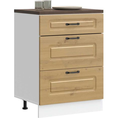 vidaXL Armoire de cuisine Kalmar chêne artisanal bois d'ingénierie