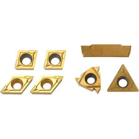 Plaquettes De Tour En Carbure DCMT070204 CCMT060204 TCMT110204 MGMN200 Pour Usinage Métal Lot De 5 Pièces (1/5)
