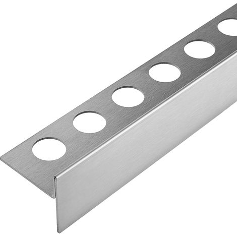 Balneo Profil latéral droite incliné pour douche, au sol 120cm, acier inoxydable, finition inox, Pente de 1,5% (1/5)