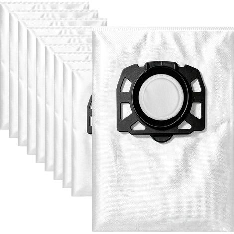 10 Sacs Aspirateur pour karcher WD4 WD5 WD6 WD5 P WD6 P, KFI 487, Remplace 2.863-006.0, Sac Filtrant en Non-Tissé pour Aspirateur Eau et Poussière, Accessoires de Remplacement (1/4)