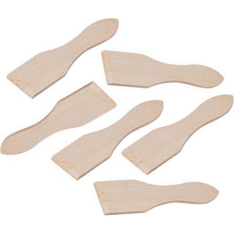 6 Spatules En Bois, Raclettes Cuisine, Ustensiles Cuisson, Pour Poêle Et Casserole