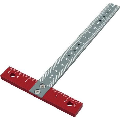 T carré T Square Règle Aluminium ALLIAGE MÉTAL METAL WOODWORKING Drawing Crafting Drafting Tool avec mercerie ourlet (1/4)