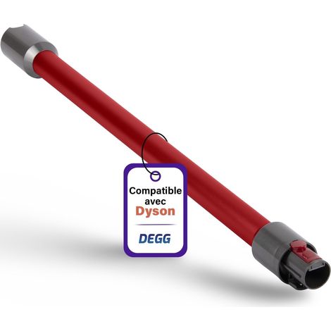 Tube télescopique - 1 Pièce - Aluminium - Extension 32mm - Compatible Dyson V7 V8 V10 V11 V15 - Rouge (1/5)
