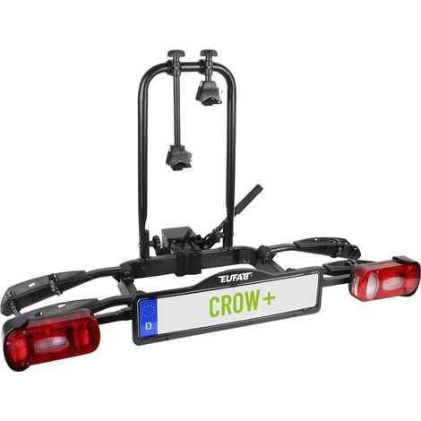 EUFAB Fahrradheckträger CROW PLUS für 2 Fahrräder teilweise vormontiert 173830