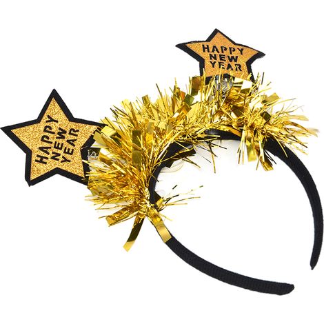 Joli serre-tête en forme d'étoile de Noël, résistant à la casse, pour les fêtes et l'année dorée. (1/5)