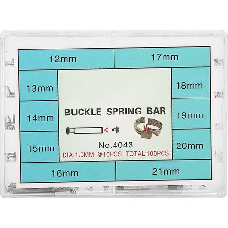 Bracelet de Montre Métallique 12-21MM avec Tiges et Pins de Liaison Accessoires