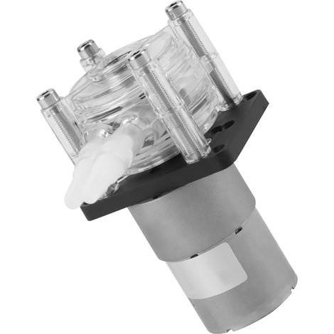 Pompe péristaltique à haut débit 12 V CC pour tubes d'aspiration d'eau analytique d'aquarium et de laboratoire (1/5)