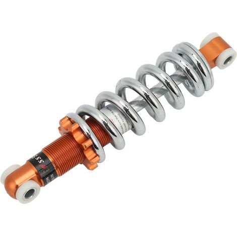 Jeffergarden Amortisseur moto 190 mm, charge 1 200 lb, orange, amortisseur universel réglable, adapté aux scooters et cyclomoteurs