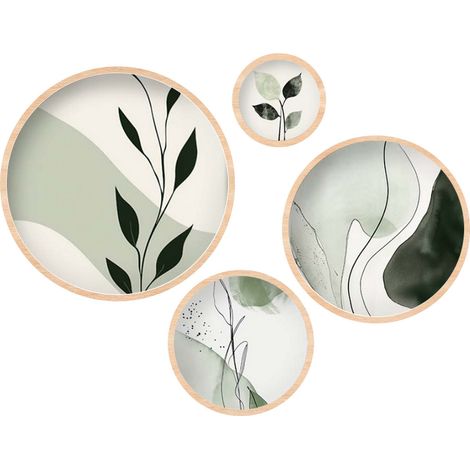 Arte de pared de MDF con marco Painting Multicolor (1/2)