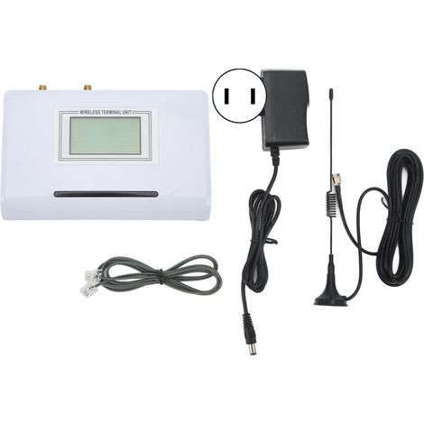 Routeur GSM avec écran LCD, appel téléphonique numérique, plateforme de composeur, fiche US, pour ligne fixe et alarme. (1/5)